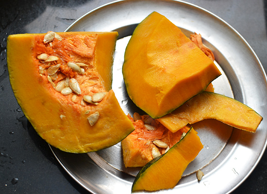 mathanga erissery remove skin from pumpkin