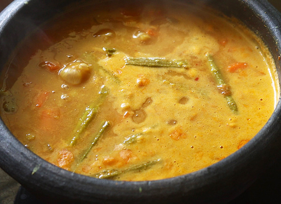 varutharacha sambar recipe simmer for few mins
