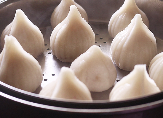 steamed modak ready