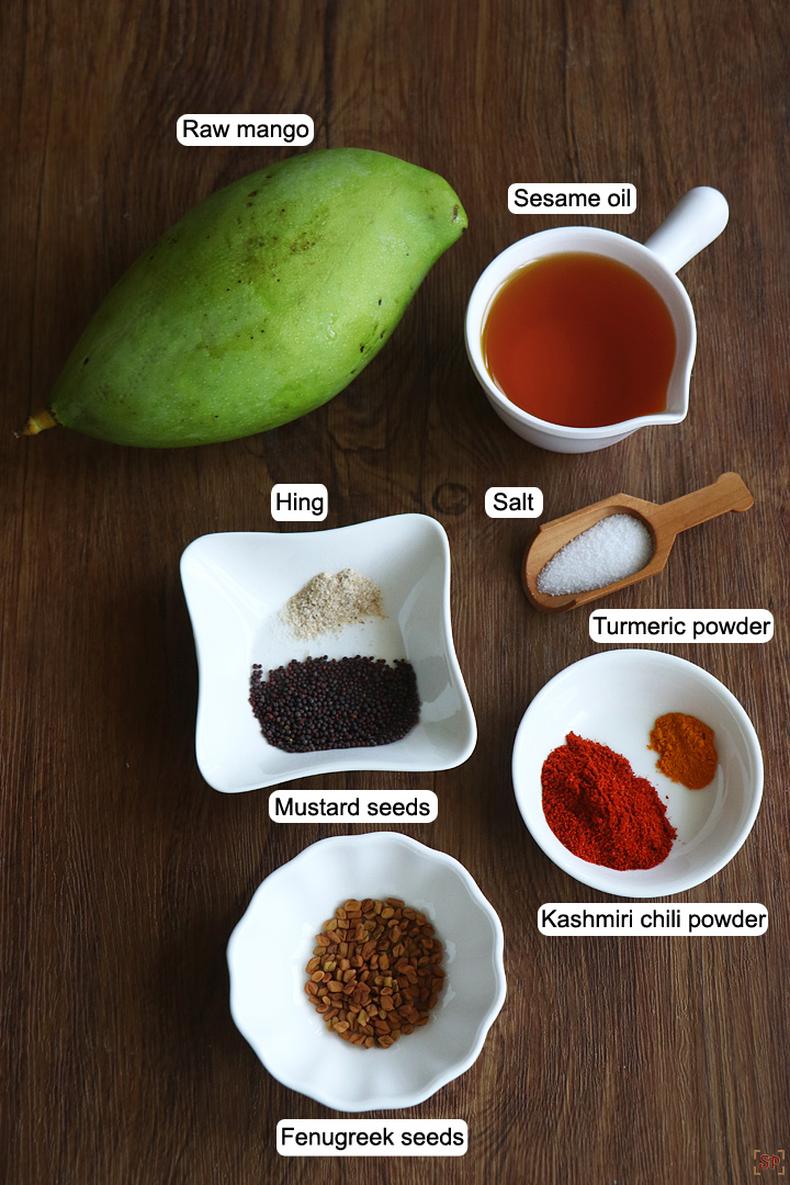 raw mango thokku ingredients