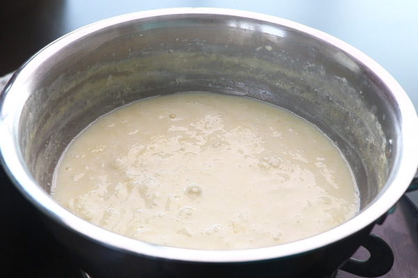 simmer and reduce milk