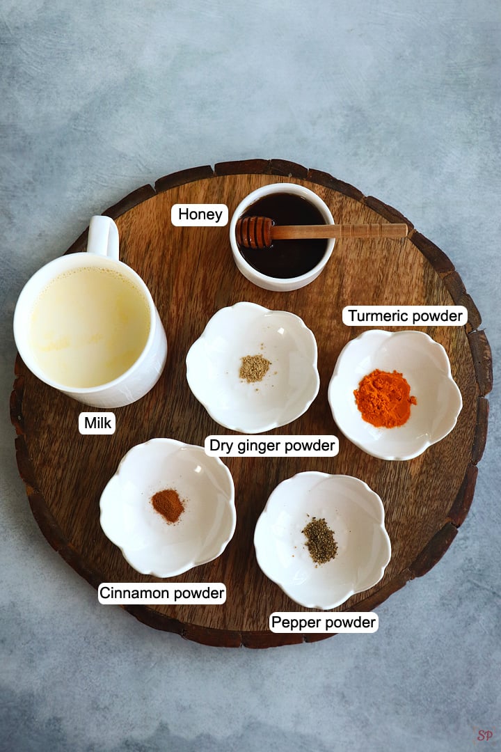 turmeric milk ingredients