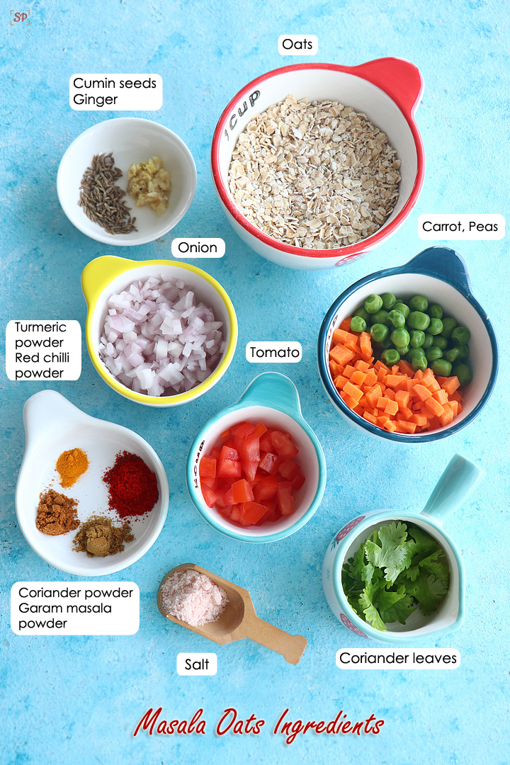 masala oats ingredients