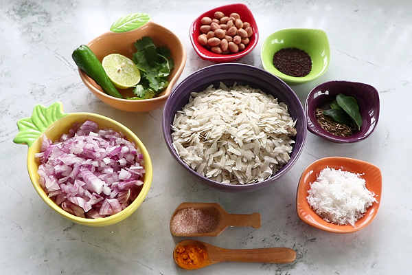 poha recipe ingredients