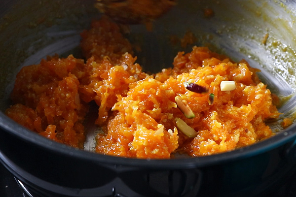 carrot halwa is ready!