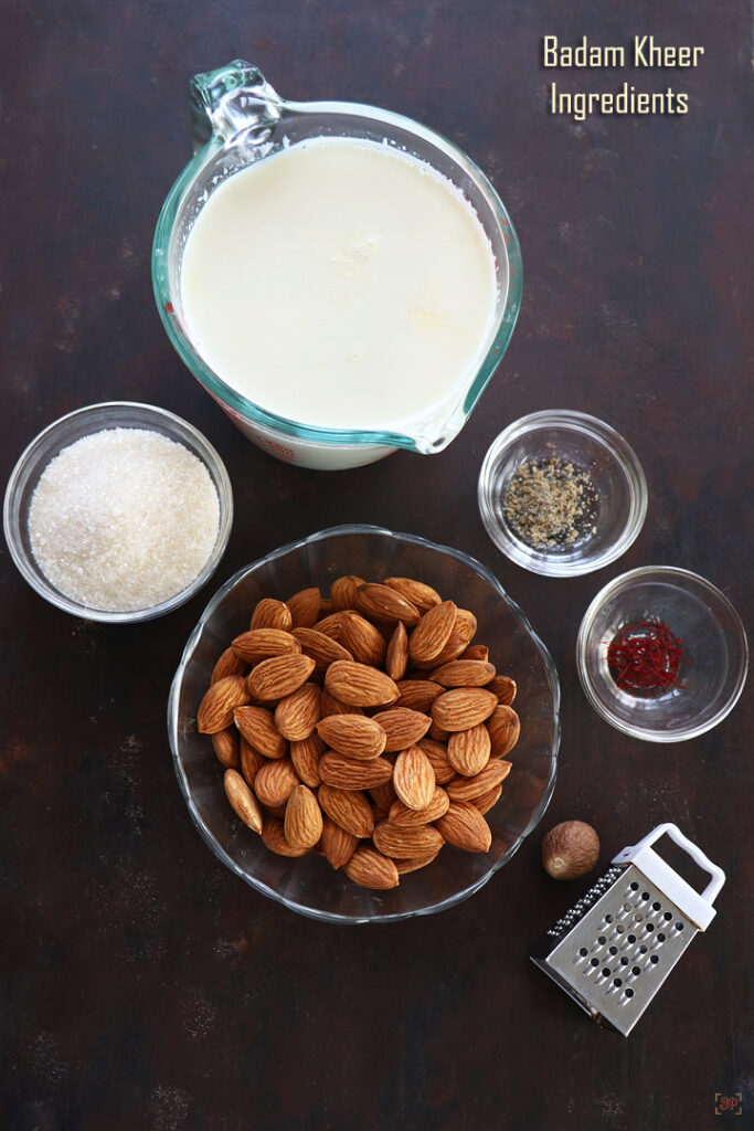 Badam Kheer Recipe | Almond Kheer Recipe - Sharmis Passions