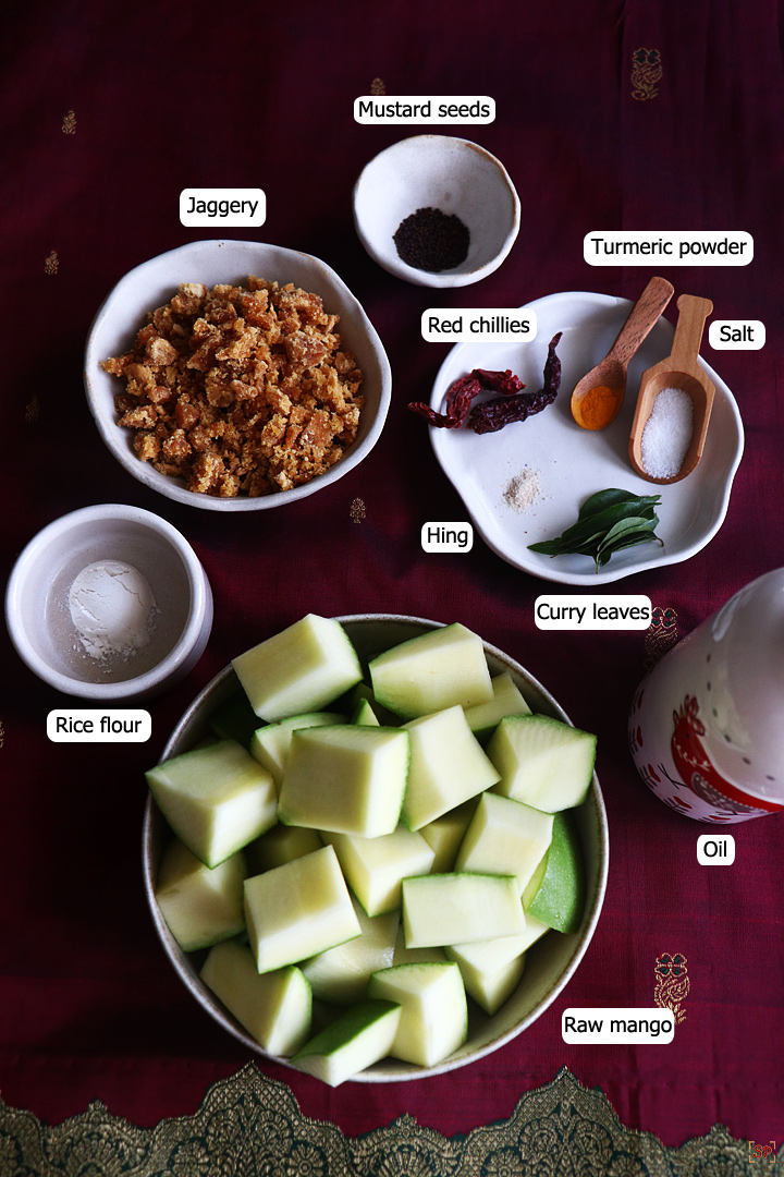 raw mango pachadi ingredients