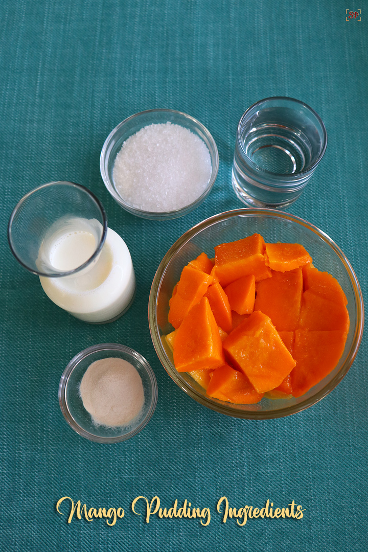 Mango Pudding Ingredients
