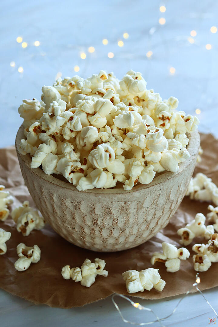 Popcorn Recipe  How to make popcorn at home - Sharmis Passions