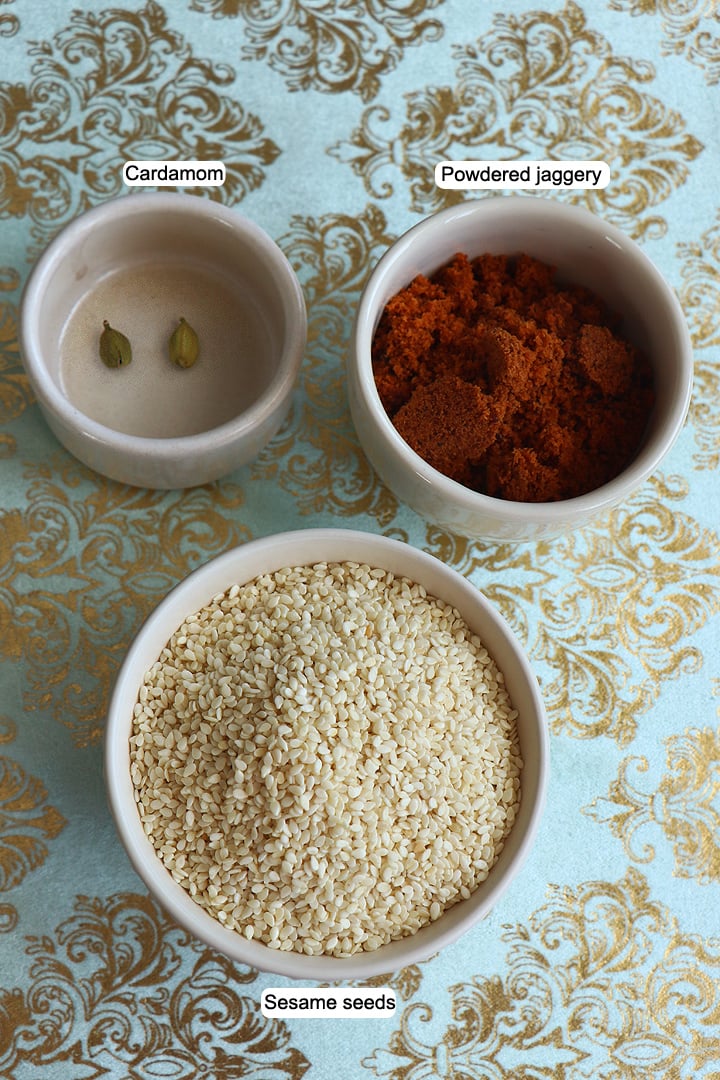 ingredients needed to make ellu urundai