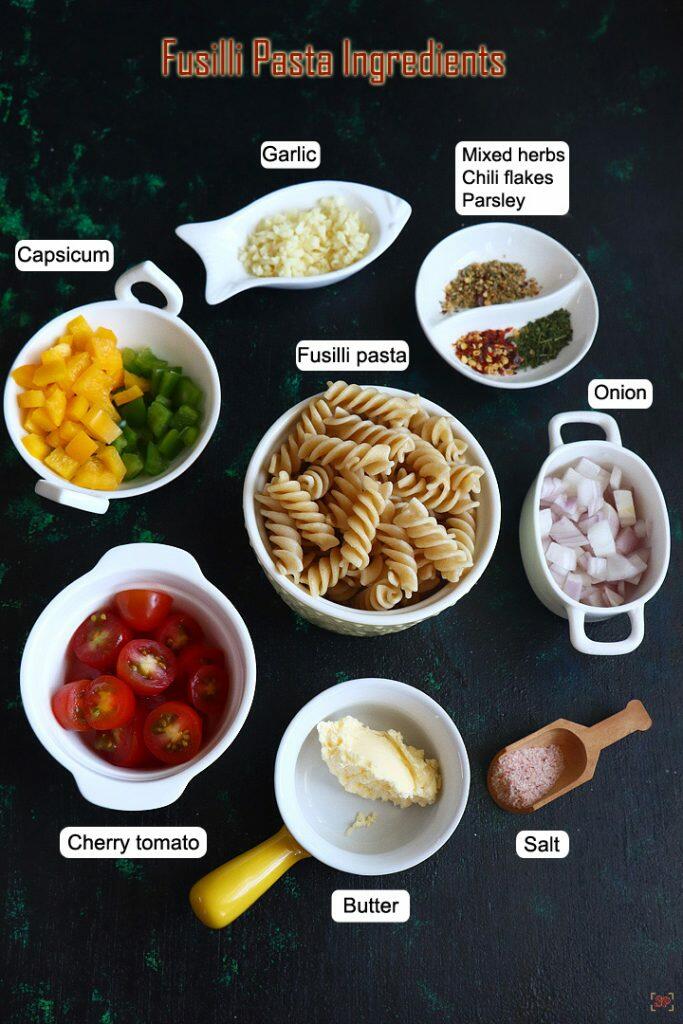Fusilli Pasta Recipe Sharmis Passions