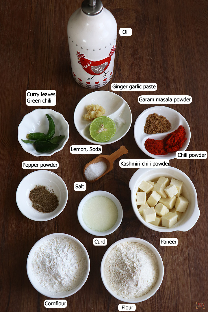 paneer 65 ingredients