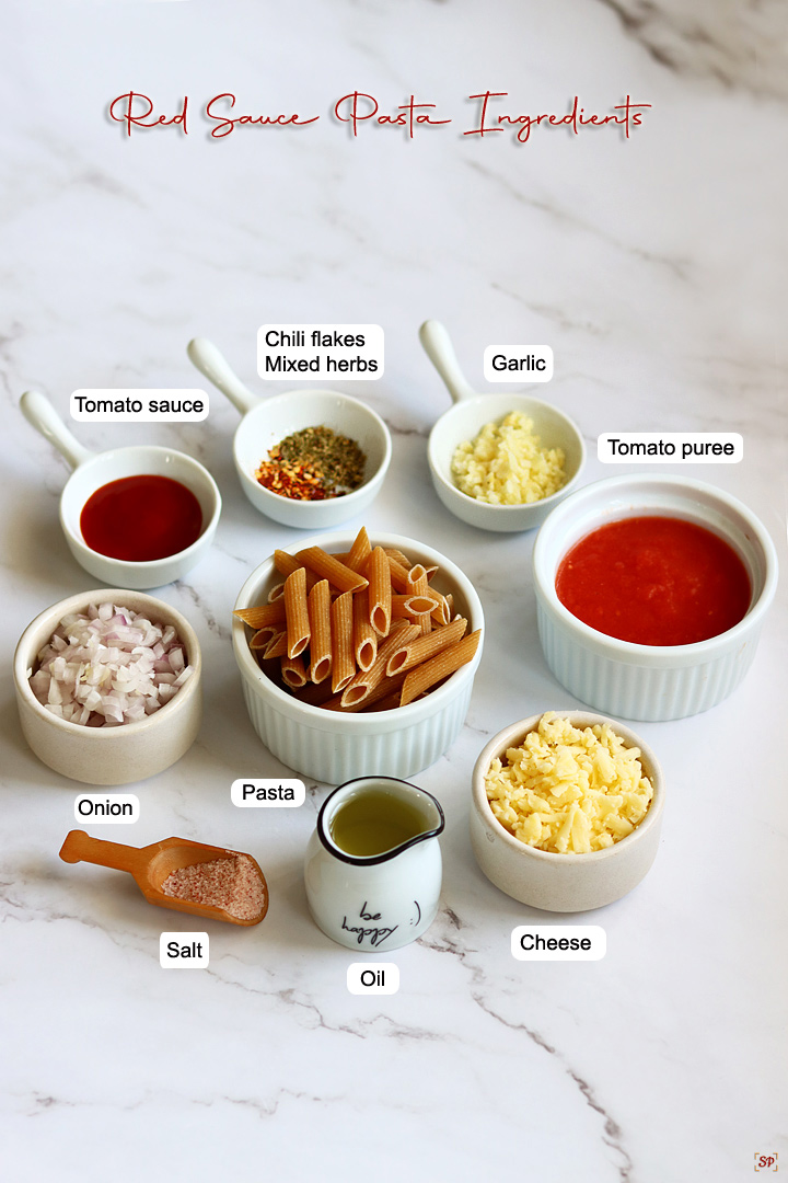 red sauce pasta ingredients