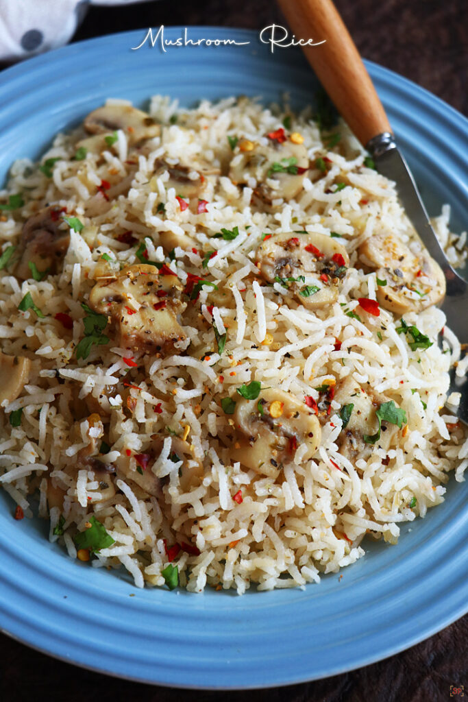 Mushroom Rice Recipe Sharmis Passions