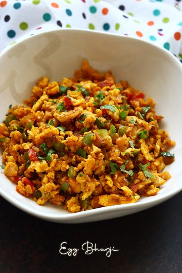 Egg Bhurji Recipe | Anda Bhurji Recipe - Sharmis Passions