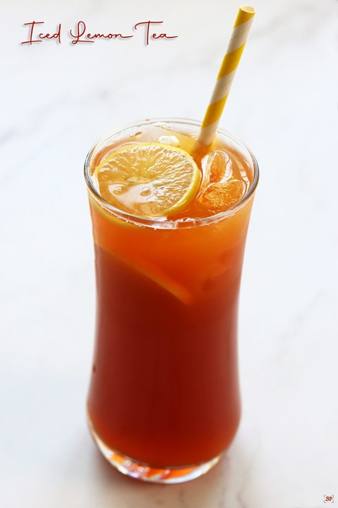 Iced Lemon Tea Lemon Iced Tea Recipe Sharmis Passions