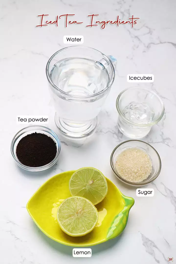 iced lemon tea ingredients