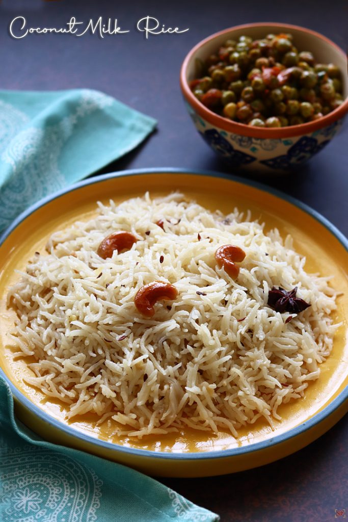 Coconut Milk Rice Thengai Paal Sadam Sharmis Passions