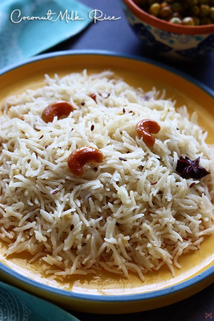 Coconut Milk Rice Thengai Paal Sadam Sharmis Passions
