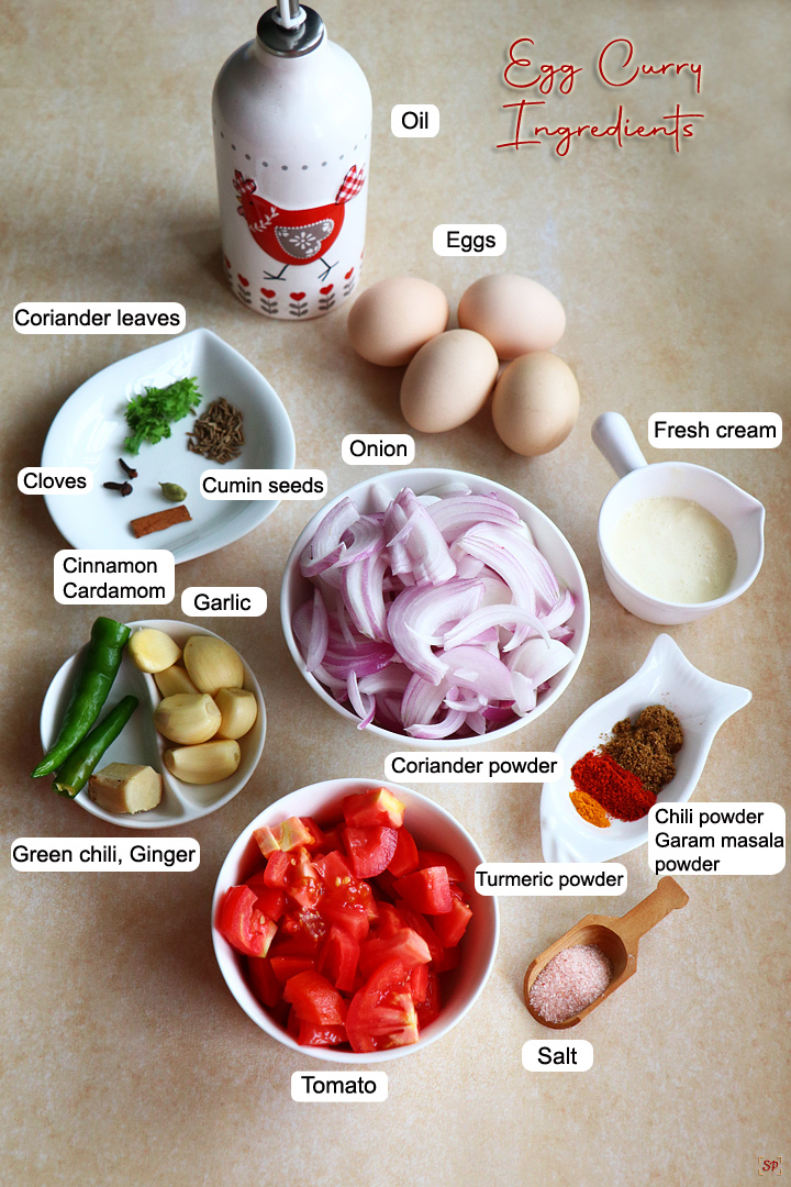 egg curry ingredients