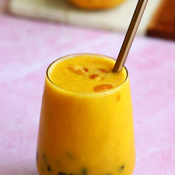 Mango Bubble Tea Mango Boba Sharmis Passions
