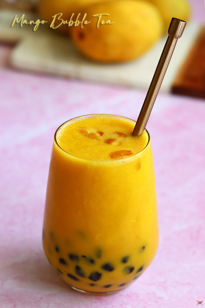 Mango Milk Tea- Mango Boba - China Sichuan Food