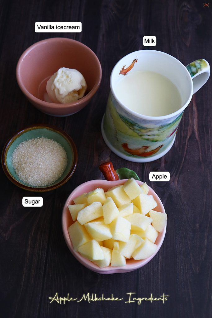 apple milkshake ingredients