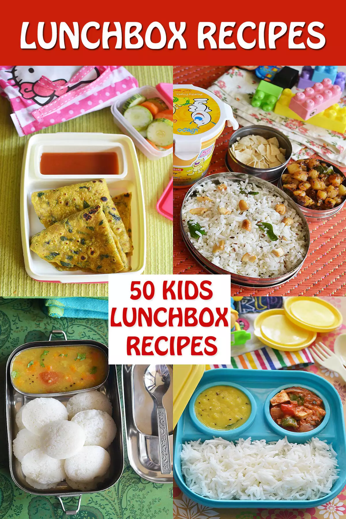 Lunchbox Recipes  Kids Lunch Box Recipes - Sharmis Passions