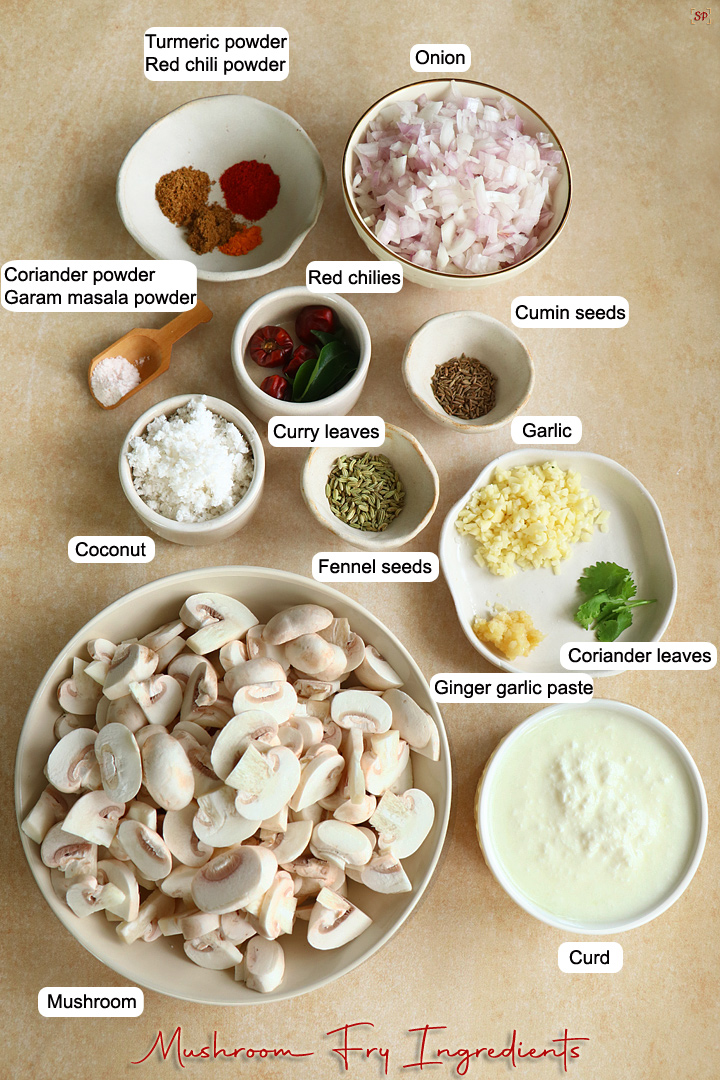 mushroom fry ingredients