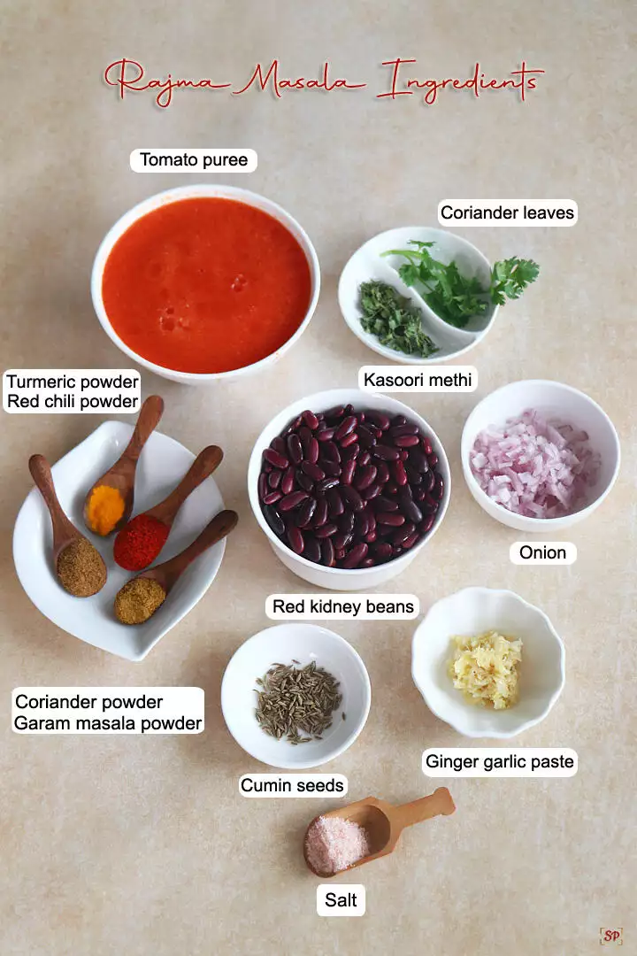rajma masala ingredients