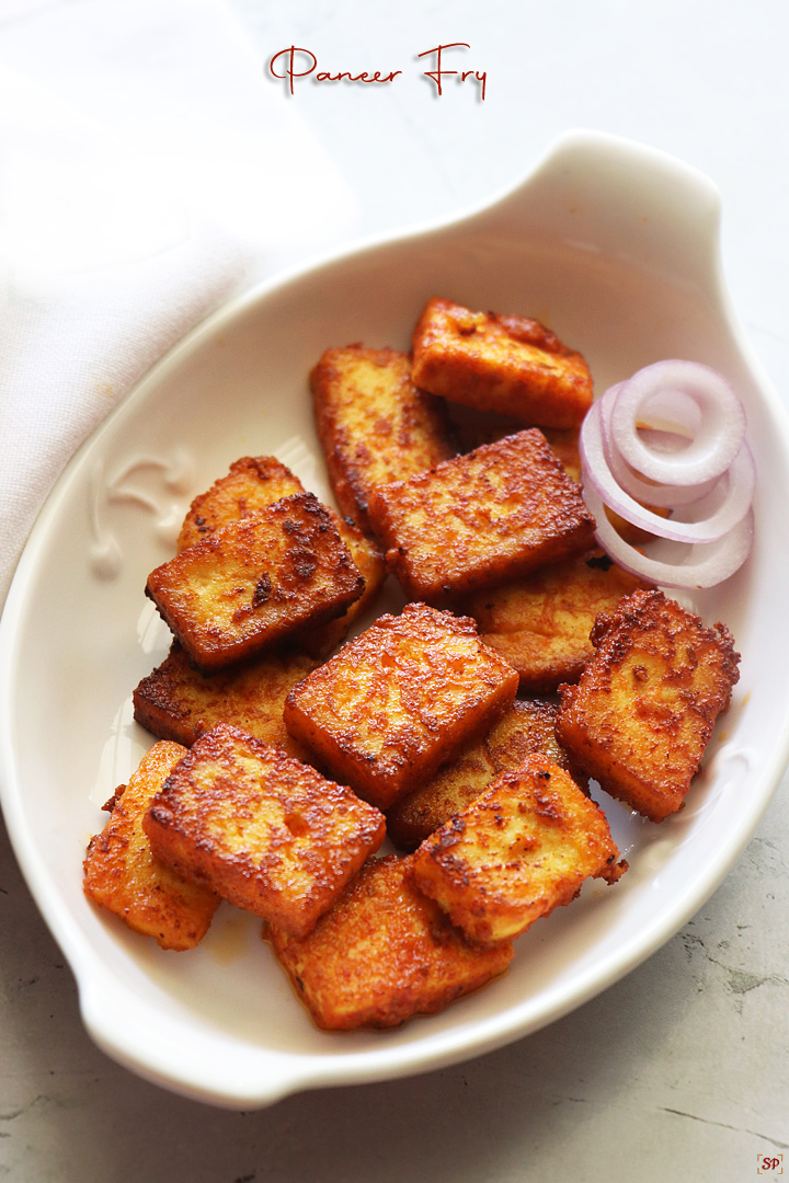 paneer fry with onion rings