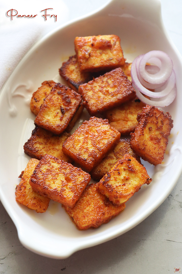 paneer fry with onion rings