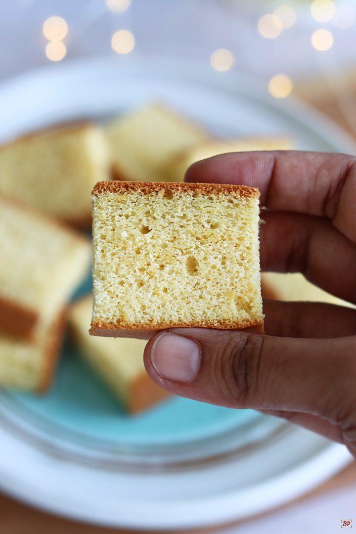 best sponge cake cut into slices