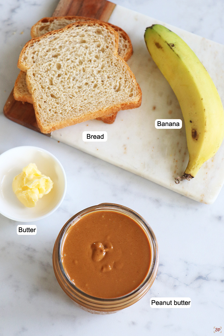 banana peanut butter sandwich ingredients