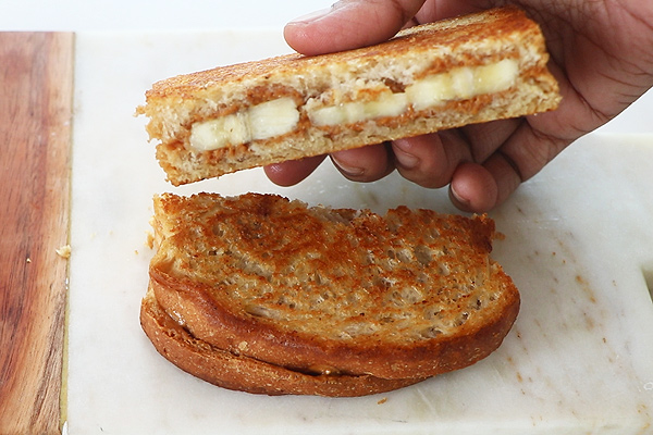 peanut butter sandwich is ready!