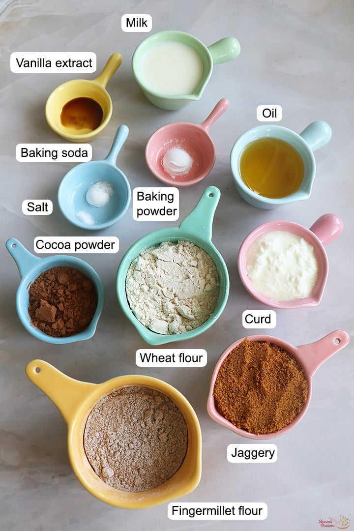 ingredients needed to make ragi cake