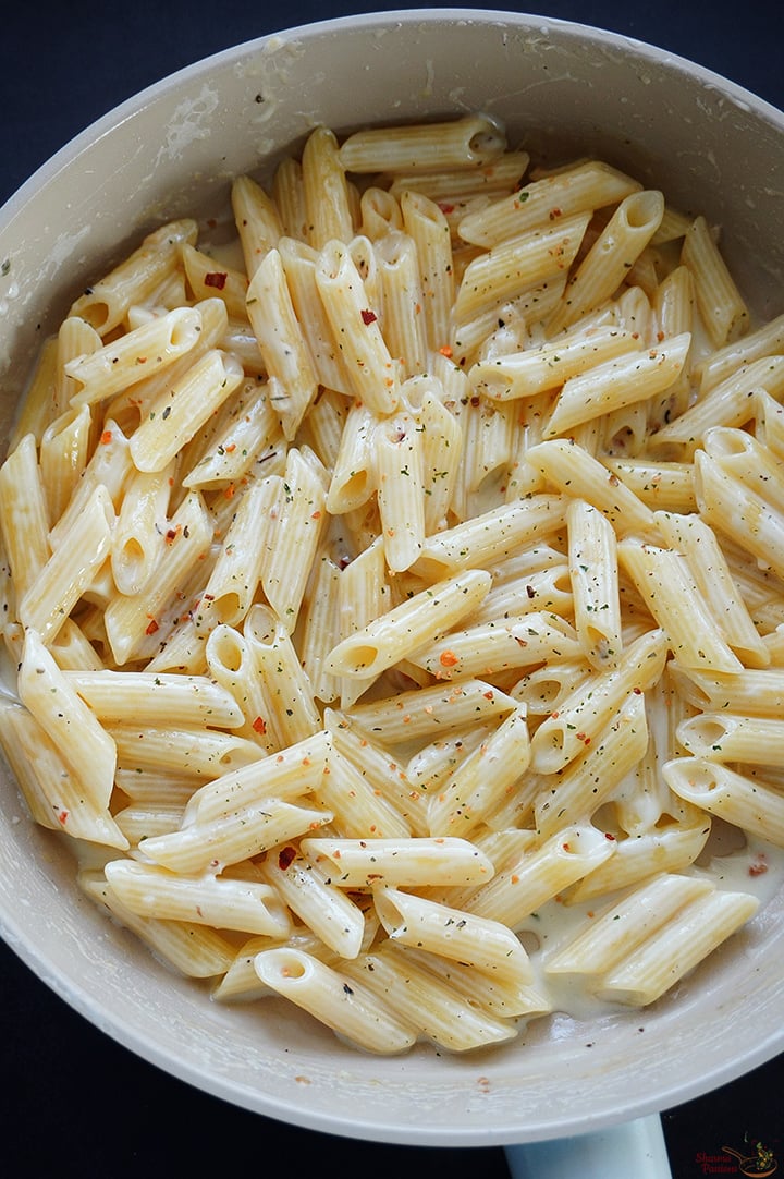 cheese pasta just made