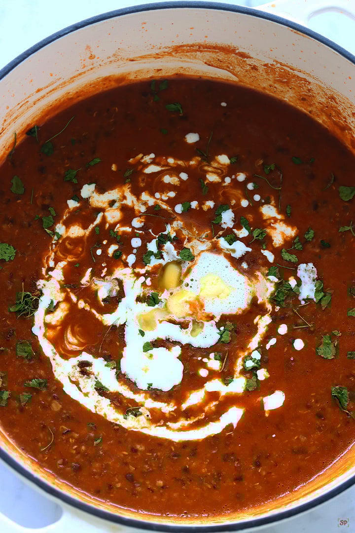 dal makhani just cooked