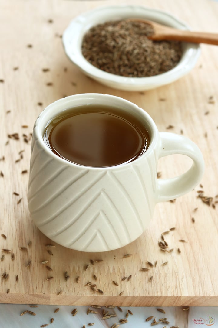 jeera water in a mug
