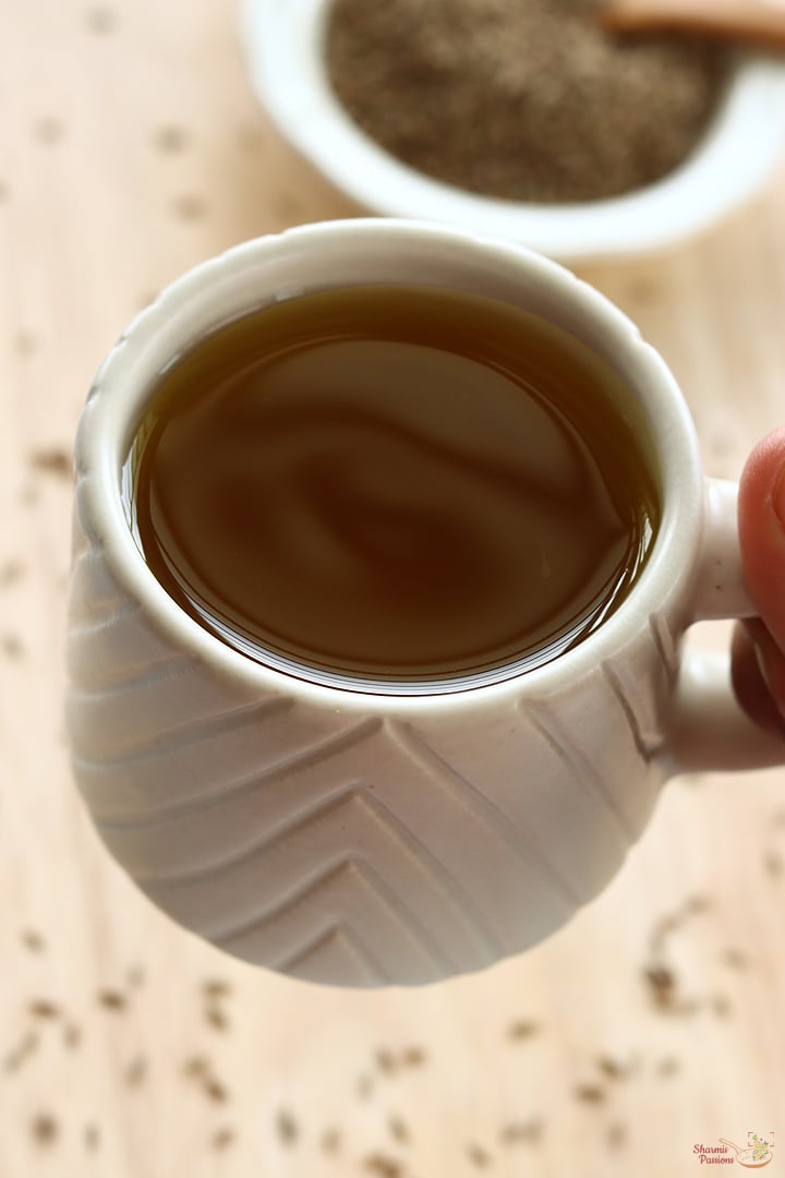 jeera water in a mug