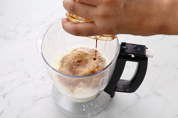 add prepared coffee mixture