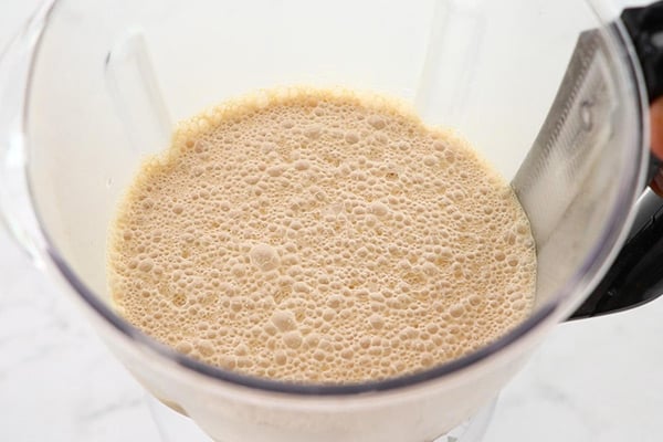 blend until creamy and frothy
