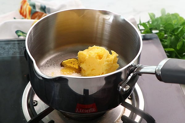 add butter, sugar and honey