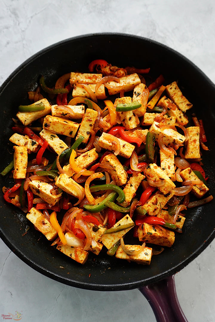paneer stir fry just made