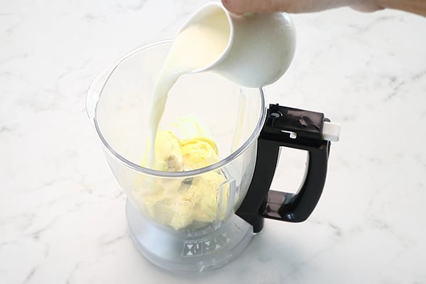 add milk, butterscotch ice cream