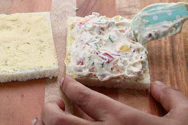 add cream cheese filling