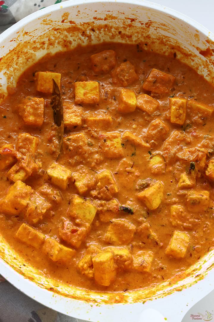 paneer curry just prepared