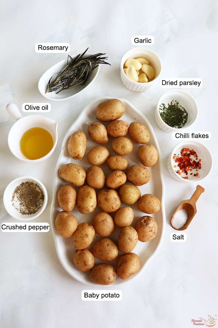 ingredients needed to make roast potatoes