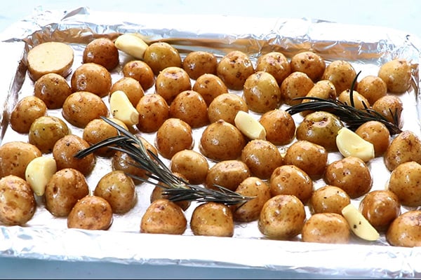 add rosemary and garlic