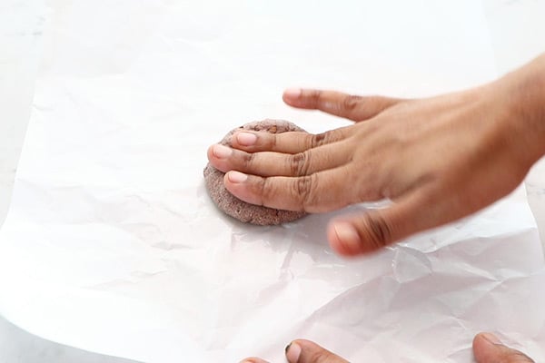 pat using fingers
